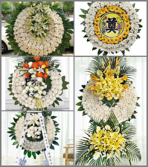 山西运城盐湖区北相镇东张贺村花圈速递